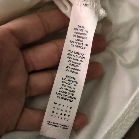 Worn once! - WHBM Fitted Lace Shirt - Picture 5 of 9